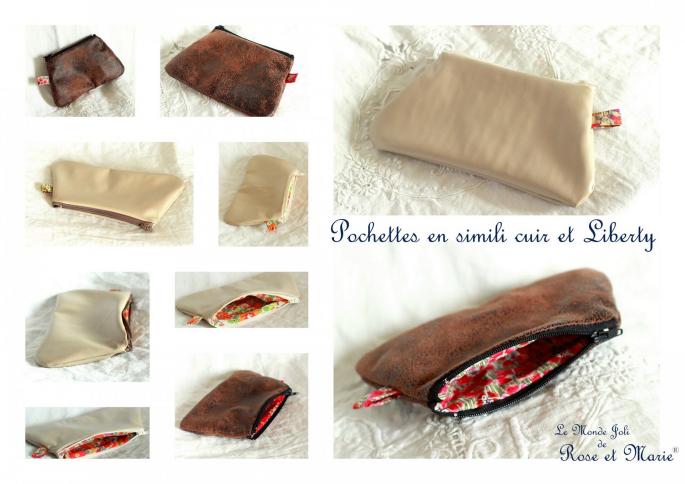Pochettes simili et liberty