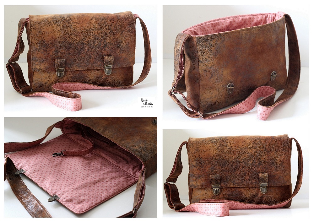 Sac besace interieur vieux rose 1