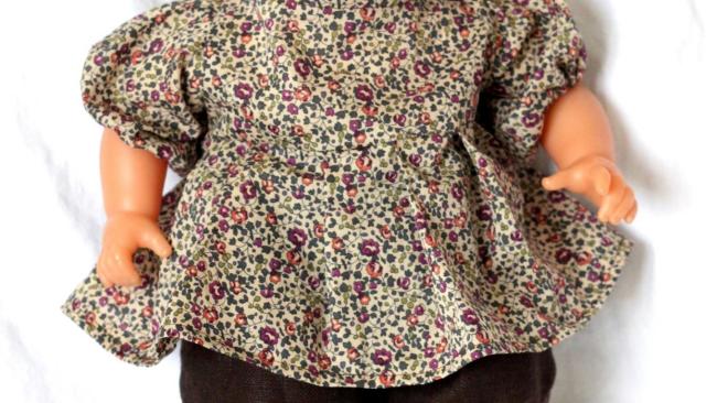 Vêtement bébé  36 cm en Liberty