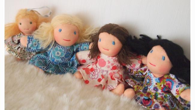 Poupée waldorf, poupée chiffon, poupée tissu, Le Monde Joli de Rose et Marie