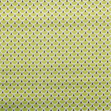Tissu coton imprime oeko tex eventail