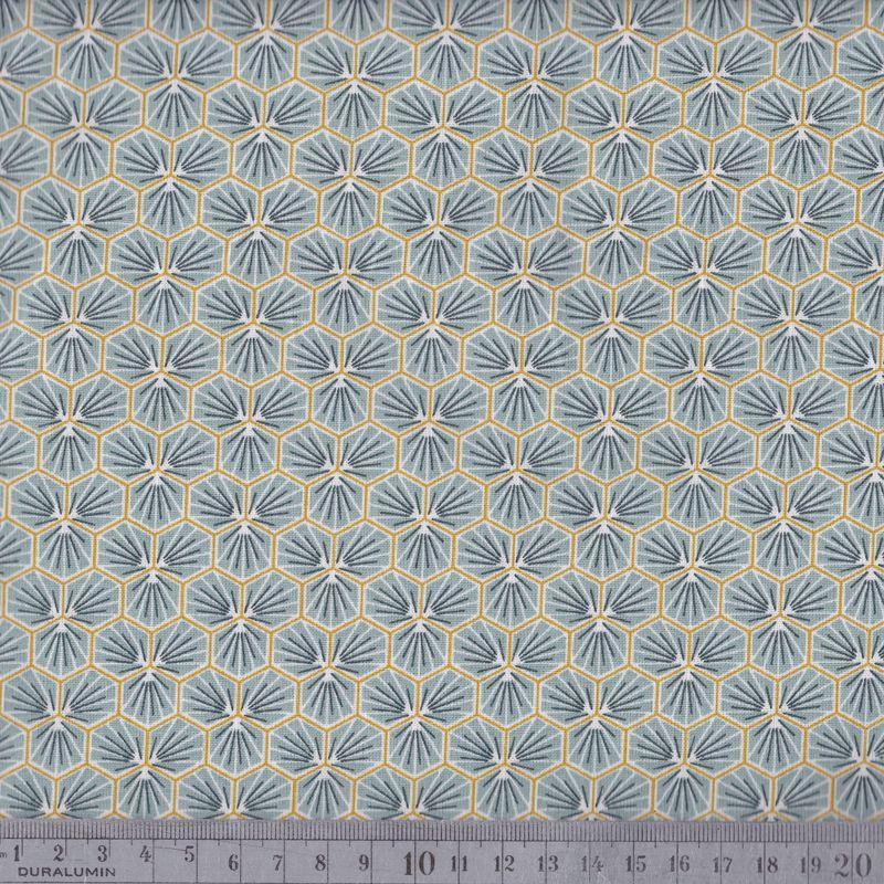 Tissu cretonne riad vert amande